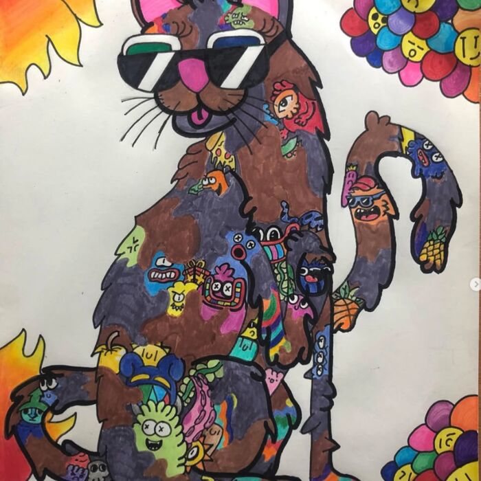 Gato con Lentes — inknpollo